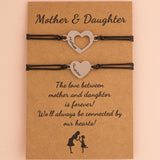 Heart Mother Daughter Bracelet, Mother Daughter Gift Bracelet, Gift for Mom, Mother Daughter Gift, Mom Bracelet, Mother Daughter Bracelet