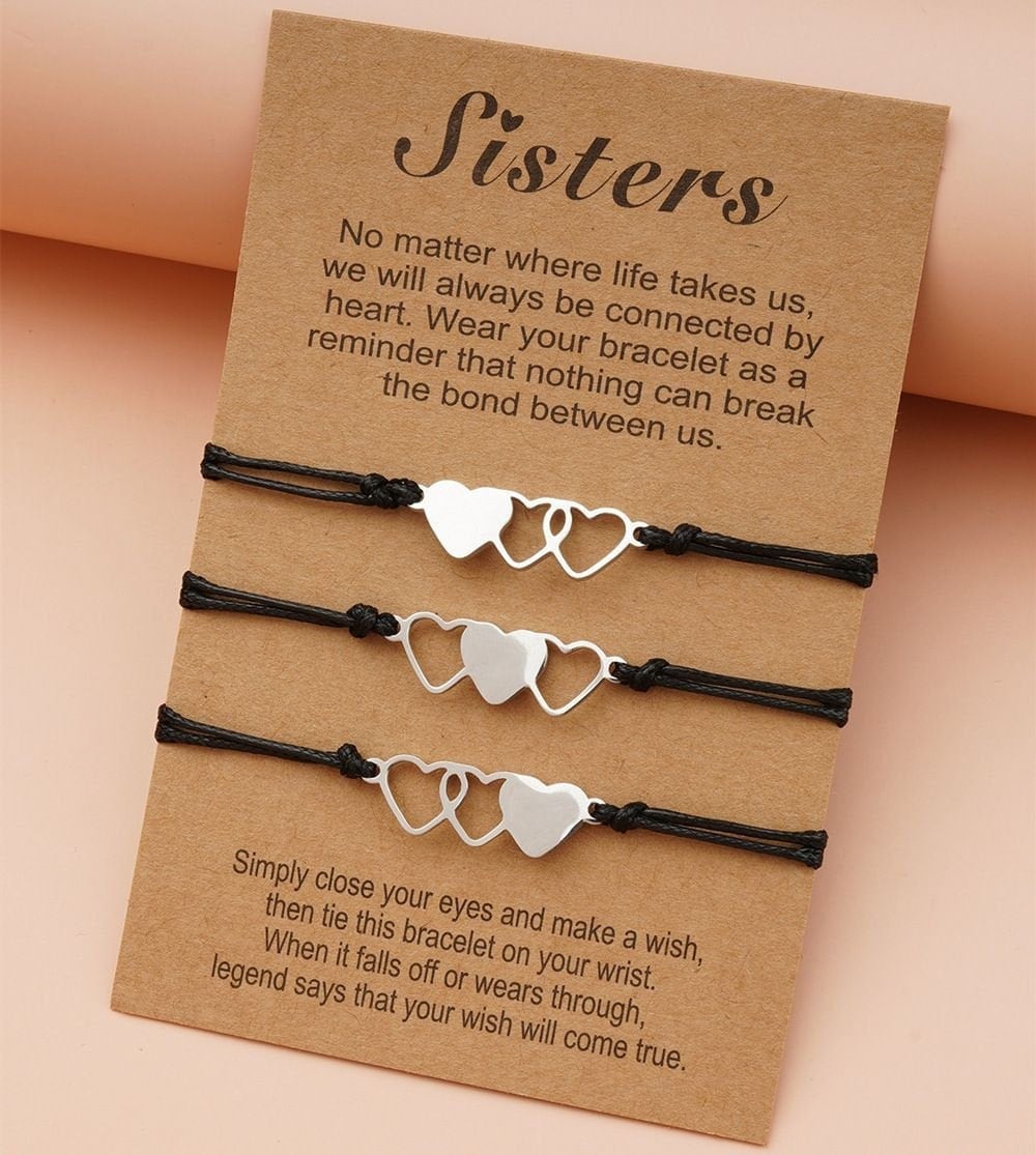Amazon.com: 2 Pack Sister Bracelet Sister Jewelry for Women Girls Best  Friends Bracelets Gifts for Birthday Graduation Christmas Day (Style A):  Clothing, Shoes & Jewelry
