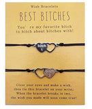 Best Bitches Matching Couple Bracelets, Matching Friendship Bracelets, Friendship Bracelet For 3, Sister Matching Bracelets