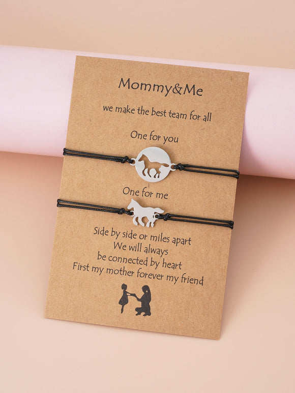 Mother and Daughter Matching Bracelets – The Happy Society