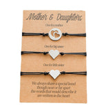 3 Hearts Mother Daughter Bracelet, Mother Daughter Gift Bracelet, Gift for Mom, Mother Daughter Gift, Mom Bracelet, Mother Daughter Bracelet
