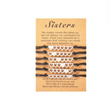 Sister Heart Bracelets for 6, Friendship Bracelet for 6, Sister Matching Bracelets, Sisters Bracelets for 6, Gifts for Sister, Sister Gifts